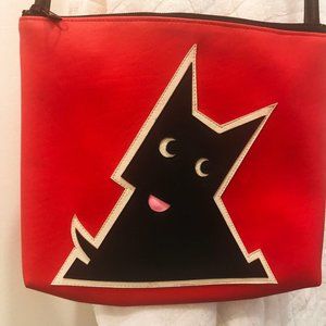 Red Scottie Dog Cross Body Bag by Made On Earth